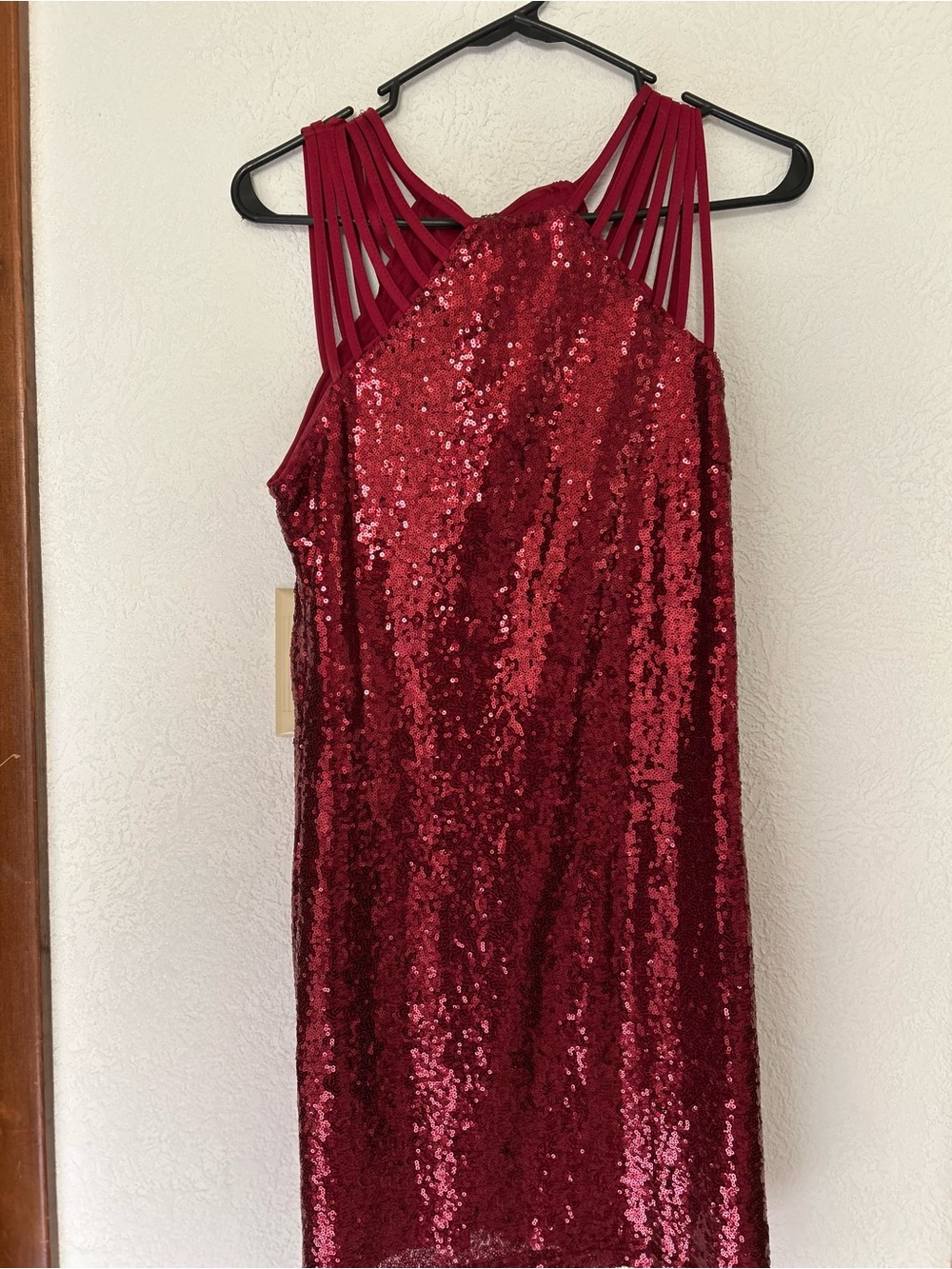 Pink Lily Red Strappy Dress